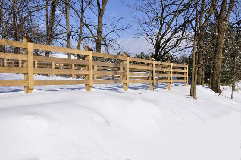 Fenced Yard in Winter